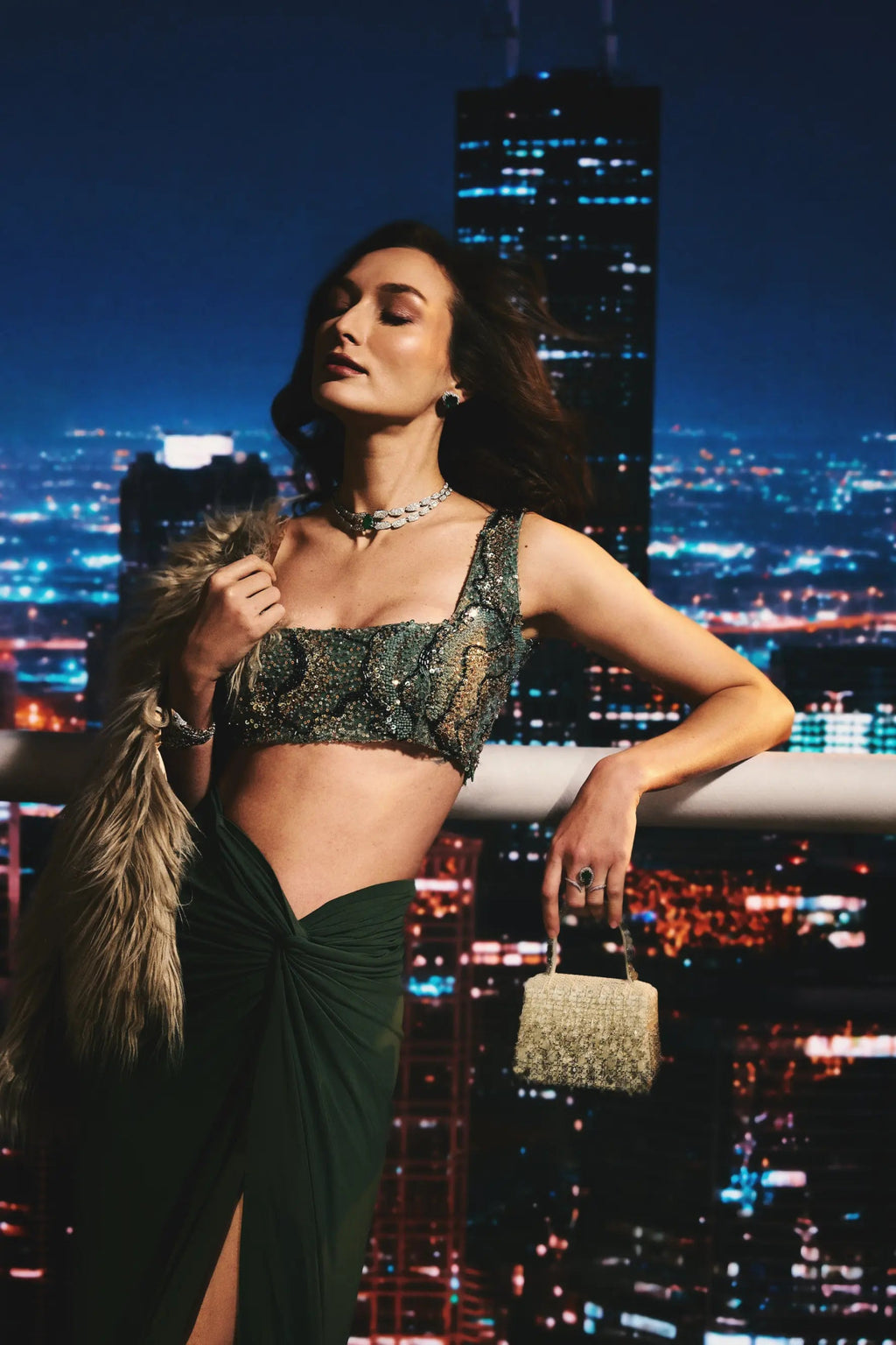 ALICIA Embroidered Crop