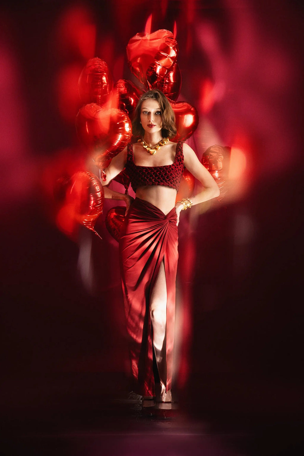 JUNO Draped Skirt - SKIRTS
