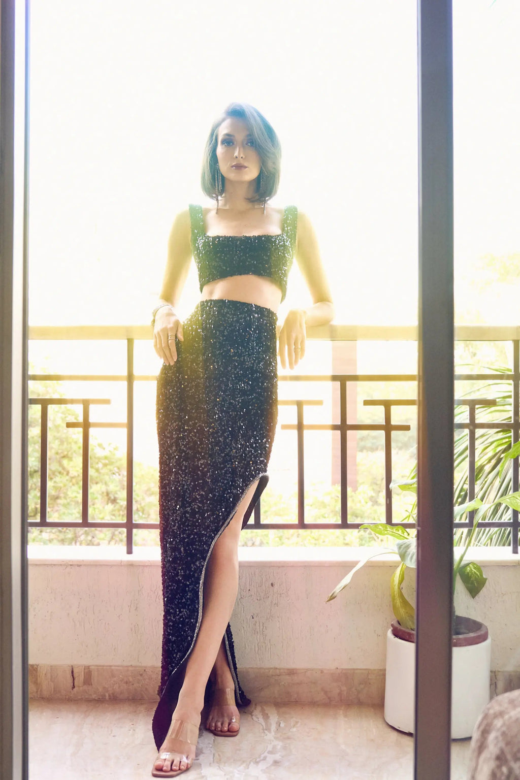LEILA Sequins Maxi - SKIRTS