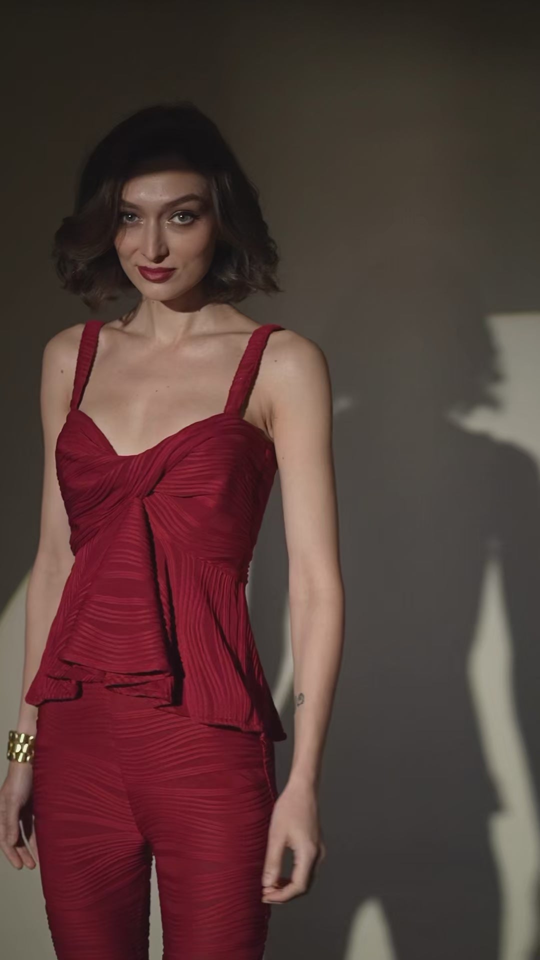 ELENA Plisse Top